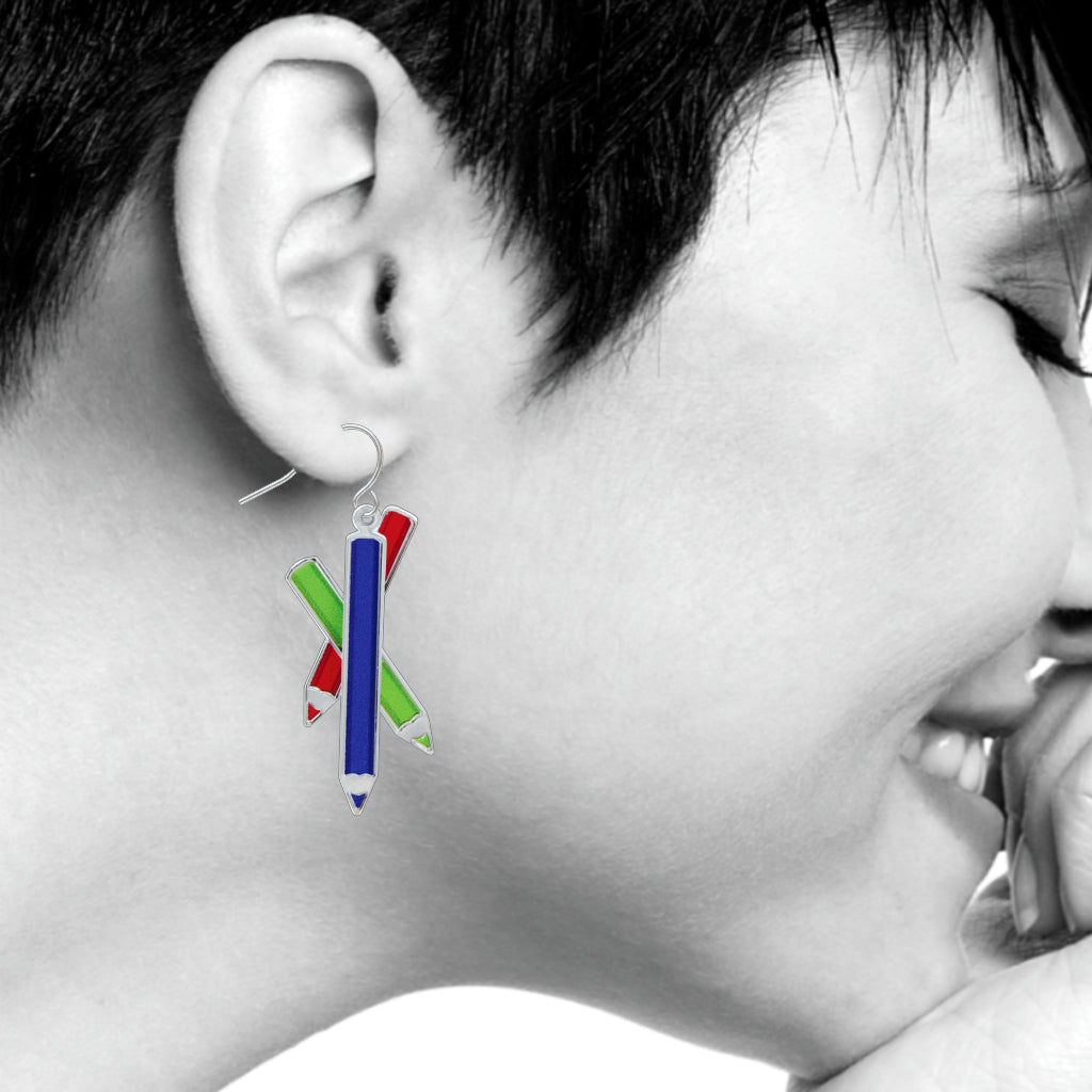 Colored Pencils Earrings