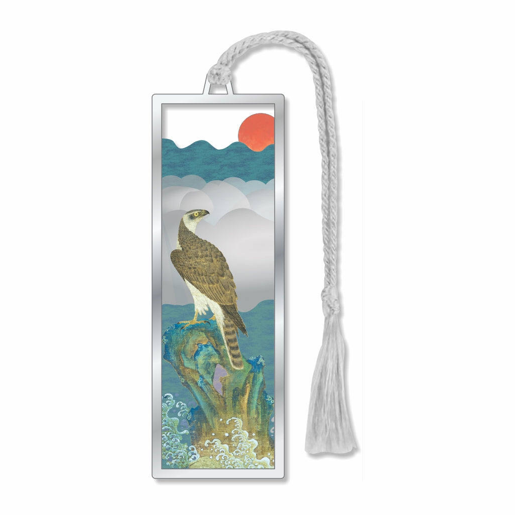 Hawk At Dawn Metal Bookmark