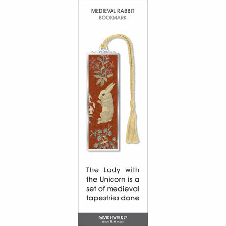 Medieval Rabbit Metal Bookmark