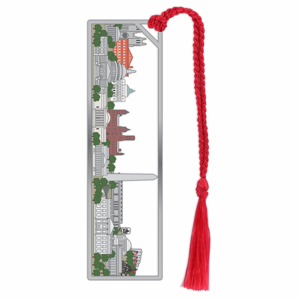 Washington DC Skyline Metal Bookmark