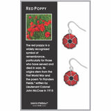 Red Poppy Earrings