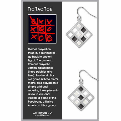 Tic Tac Toe Earrings