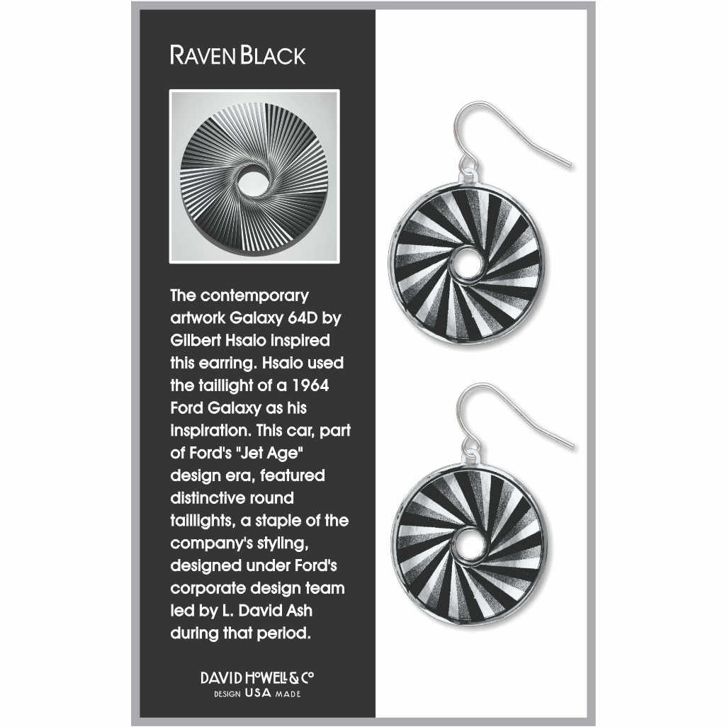 Raven Black Earrings