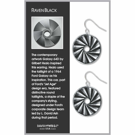 Raven Black Earrings