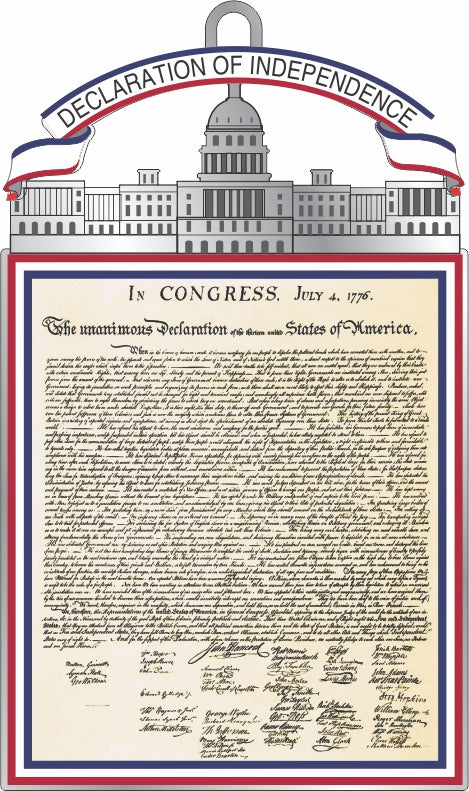The Declaration of Independence Metal Keepsake