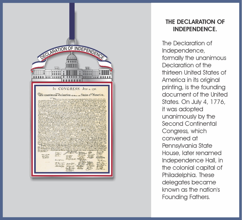 The Declaration of Independence Metal Keepsake