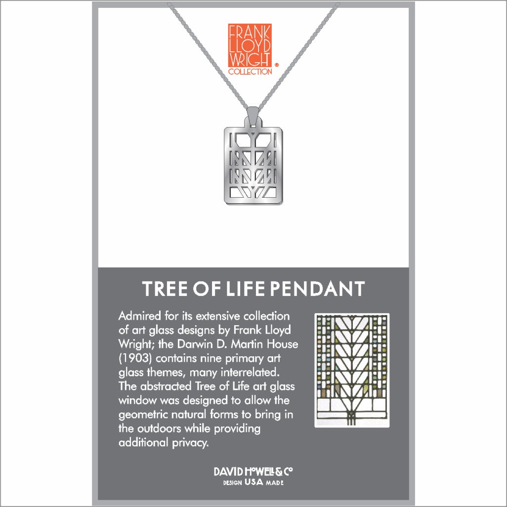 Frank Lloyd Wright Tree of Life Pendant