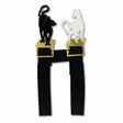 Two-piece metal bookmark inspired by The Cats’ Rendezvous (1868), a lithograph by French artist Édouard Manet, a pioneering figure in the transition from realism to impressionism.